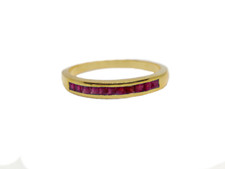 14K Or Bague Rubis Or Naturel