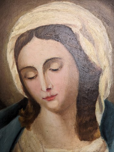 Portrait tableau ancien - , huile