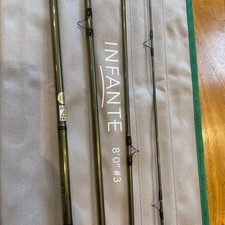 Canne à mouche INFANTE 8' #3 avec poignée en liège Tiemco étui pour canne à...