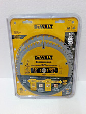 LAMES DE SCIE DEWALT 10" LAMES DE SCIE 60 DENTS ET 32 DENTS DW3106P5 COMBO PA...