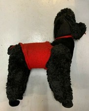 Peluche jouet ancien Caniche ex monté sur bascule hauteur 58cms années 60 (GRE)