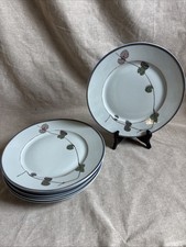 Limoges Raynaud 6 Grandes assiettes Plates en porcelaine modèle Nature 27,5cm