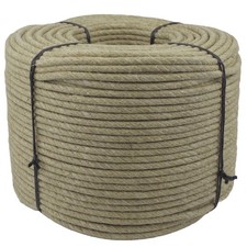 Corde chanvre naturelle toronné 10mm jardin - fabriqué en Allemagne
