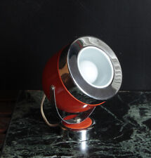 Applique Spot Orientable Orange Chrome Eye Ball années 70's Déco Design Vintage