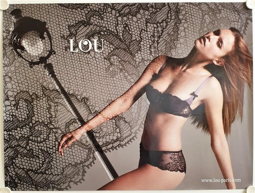 Affiche lingerie lou paris - affiche,
