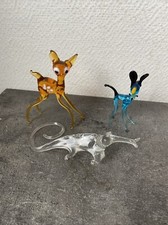 3 Anciennes Figurines En Verre