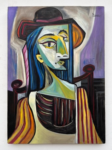 Tableau huile sur toile - , signé