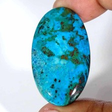 61.70Cts Naturel Shattuckite Ovale Perdre Pierre Précieuse Pour Fabrication de