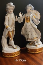 Paire figurines porcelaines