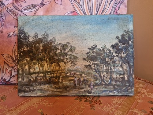 Peinture ancienne huile sur - peinture,