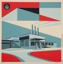 Shepard FAIREY (OBEY) : Downward Trajectory - Lithographie originale signée