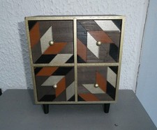 PETIT MEUBLE A BIJOUX TIROIRS DE RANGEMENT BOITE COMMODE