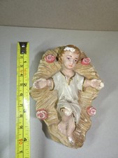 10 cm santon église ancien Jésus paille Marseille Pieraccini Asperty Bacci