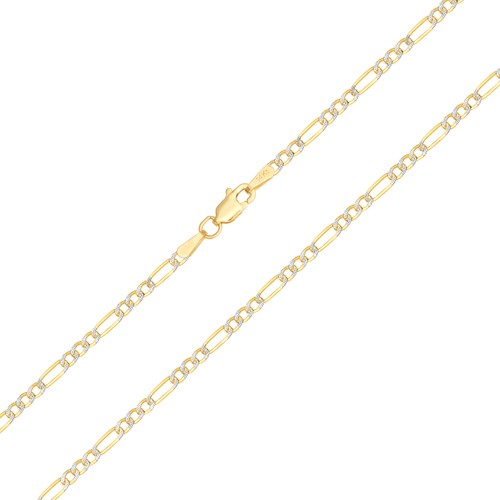 Bracelet chaîne figaro pave - figaro,