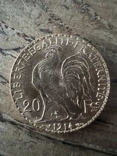 Pièce francs 1914 - or, de