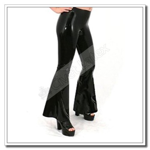 Latex jeans female pants - latex, small