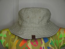 BOB  VINTAGE REVERSIBLE TIMBERLAND COTON BLEU FONCE OU BEIGE SIZE L