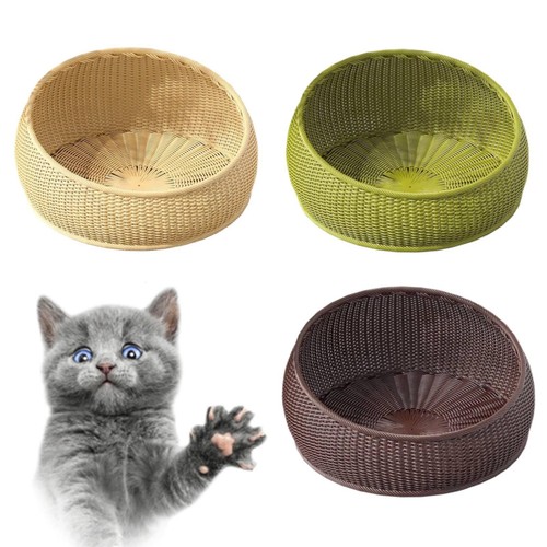Lit pour chat osier - pour, osier,