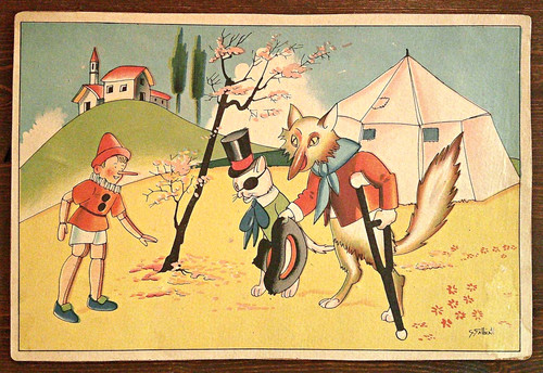 Carton pinocchio chat - carton, pinocchio,
