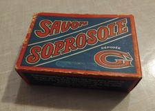 TRES ANCIENNE BOITE VIDE EN TRÈS BON ÉTAT " SAVON SOPROSOIE " ANNÉES 30