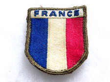 Un insigne tissu militaire " FRANCE ".