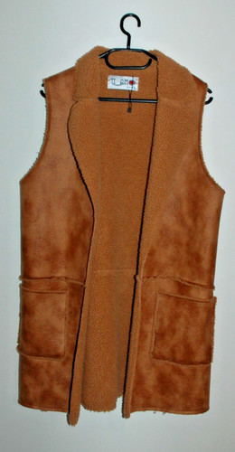 Gilet long veste - mi-long, sans