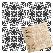 ISNA Pochoir en PLASTIQUE réutilisable pour tuiles // Géométrique Marocain