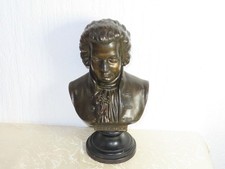 Sculpture Buste Historisme " Mozart " Marqué R. Uffrecht Mod.Dep. !