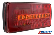 LED Arrière Remorque Dynamique Clignotant 12/24V à droite / Gauche Feu Arrière