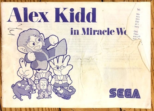 Notice seule alex kidd - seule,