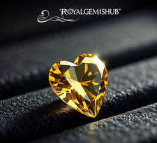 Diamant taillé cœur couleur