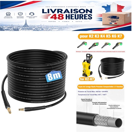 Tuyau haute pression pour - 8m,