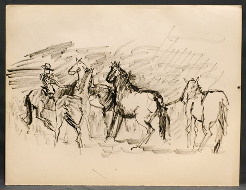 Grand dessin vers - , 1970