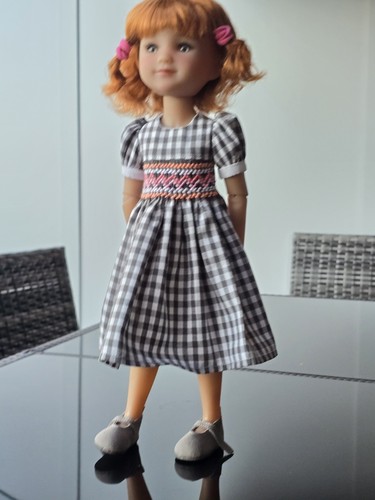 Robe smocks pour poupée - poupée, rr