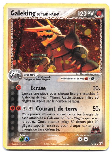 Carte pokémon galeking - carte, de