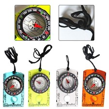 Compact pour boussole avec échelle règle et lunette tournante pour orientation