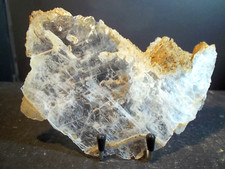 MINÉRAUX.  GYPSE PLAQUE TRANSLUCIDE ( 3 ).   Hautes-Alpes, France.   Géologie