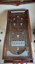Antique table de bagatelle / flipper mécanique en bois – début XXᵉ siècle