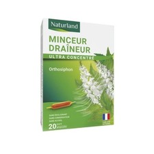 Ampoules MINCEUR DRAINEUR ultra concentré - Orthosiphon - 20 ampoules Naturland