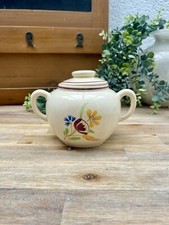 Ancien Sucrier à Oreilles en Faïence - Signé Salins France Vintage