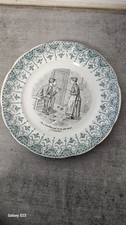 Assiette ancienne humoristique