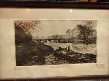 Eau Forte De Théophile Chauvel, Numéroté 1 Sur 10