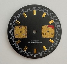 TOP ETAT CADRAN CHRONO VINTAGE SANS MARQUE @ 31,6 MM @ VALJOUX, LANDERON ? DIAL