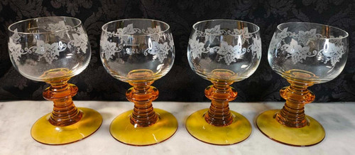 Vintage verres vin aux - verres,