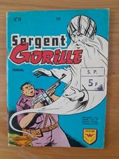 SERGENT GORILLE     N°10     AREDIT    1972    TBE