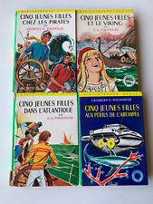 lot 4 livres Cinq Jeunes Filles - collection La Bibliothèque verte - G Toudouze