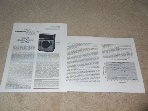 Altec model studio speaker - model,