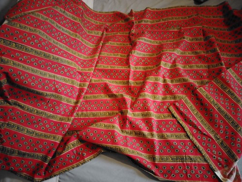 Rideau vintage coton imprimé - vintage,