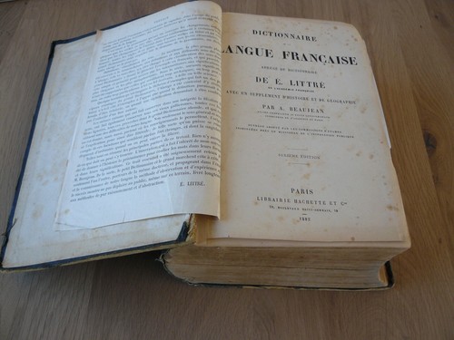 Dictionnaire langue - de, la