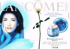 PUBLICITE ADVERTISING  1999   LANCOME  cosmétiques   CRISTIANA REALI  ( 2 pages)
